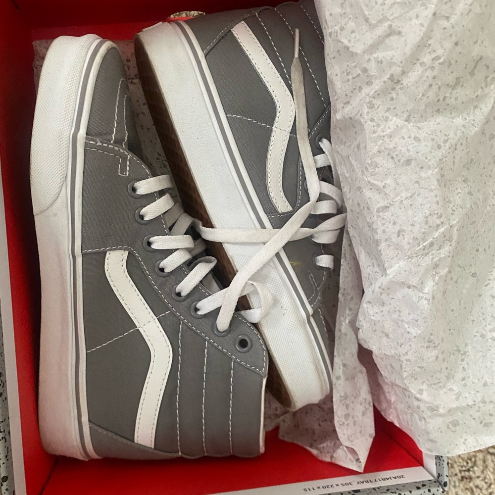 Womens high top gray vans